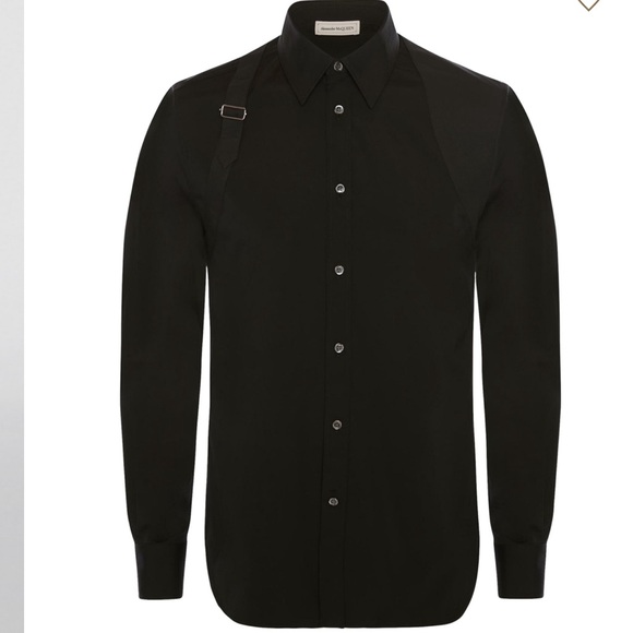 Alexander McQueen Other - Alexander McQueen Men’s Buckle Detailed Harness Buttoned Shirt - NWT Size 16.5